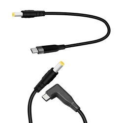 Adaptador de Cable de fuente de alimentación USB tipo C PD a DC, 5,5x2,5mm, 12V, para cámara CCTV, enrutador inalámbrico, portátil, tira LED