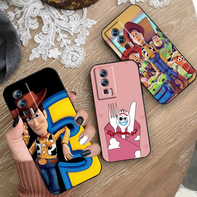 Toy Story-funda de teléfono de dibujos animados de Disney, carcasa negra para Xiaomi Redmi 9A 9C 9AT 10C 9 9T 10 12C 13C A3 12 K60 A1 K50 K40 5G