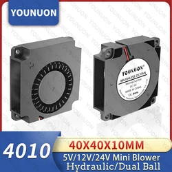 Ventilador 24V YOUNUON 4010 40mm Doble Rodamiento Impresora 3D