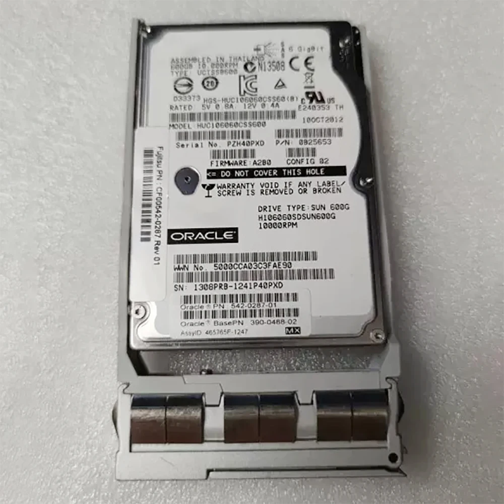 HDD 600G 10K SAS 2,5 ''disco duro para SUN 542-0287-01 0B25653 CF00542-0287 - imagen 5