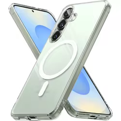 Funda Samsung Galaxy compatible con MagSafe, transparente antigolpes