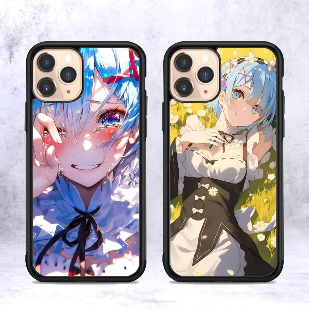 Re0 R-Rem funda de teléfono de silicona PC + TPU para IPhone 11 12 13 14 15 16 Plus Pro Max - imagen 3