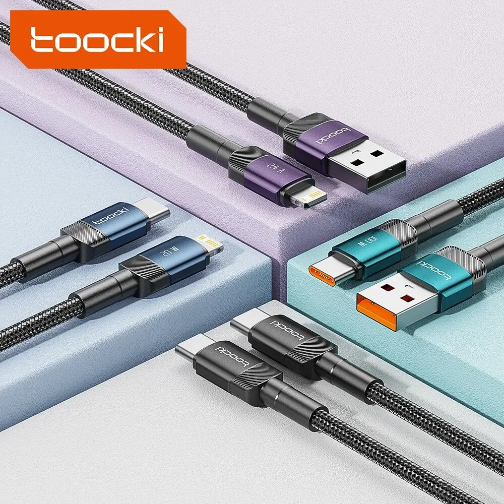Toocki USB tipo C cable cargador rápido cable USB C para iPhone 15 14 13 12 11 Huawei P40 P30 Realme Oppo Oneplus 1m 2M - imagen 5