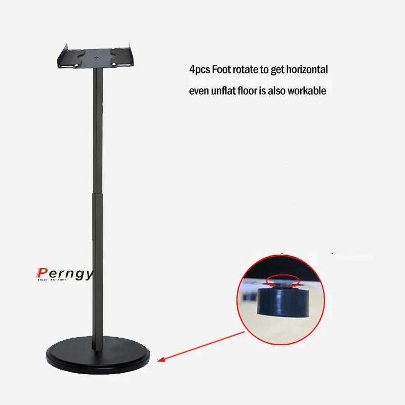 (1 par = 2 uds) SF120L 82,5 cm-114cm abrazadera de base redonda ajuste superior soporte de suelo de exhibición de altavoz de sonido envolvente universal - imagen 4