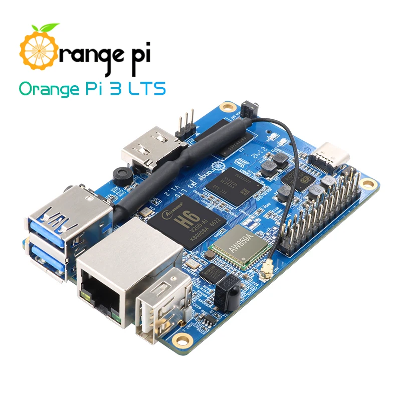 Orange Pi 3 LTS H6 AllWinner 64Bit 2G RAM 8G EMMC WIFI BT5.0 ejecutar Android 9,0 Ubuntu Debian OS opcional para Orange Pi 3 LTS - imagen 3