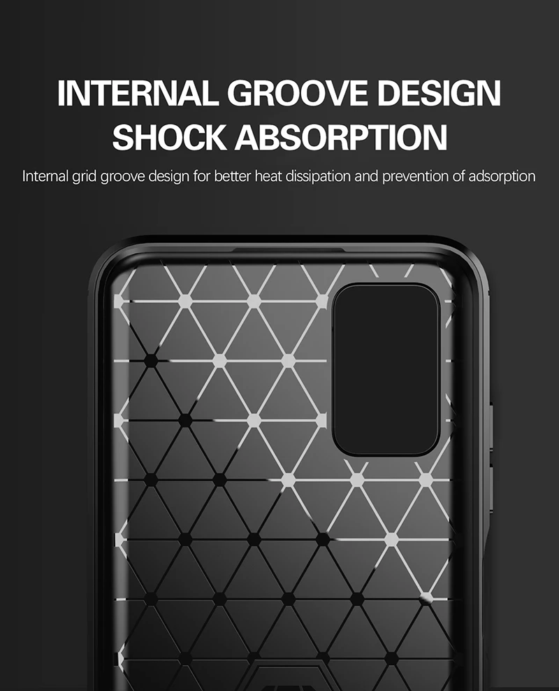 Para Samsung Galaxy A03s funda a prueba de golpes parachoques de carbono funda de silicona suave para Samsung Galaxy A 53 52 13 52s 34 03s 54 04 5G - imagen 5