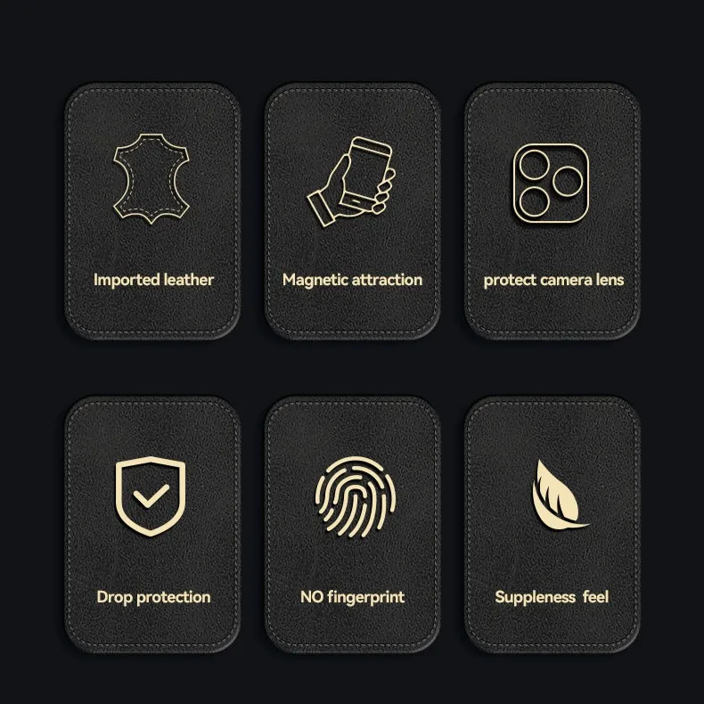 Para VIVO X300, X300 Pro funda magnética ELVEV Vintage sensación de piel PU cuero suave TPU marco succión cubierta de teléfono - imagen 4