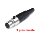 3 pins female