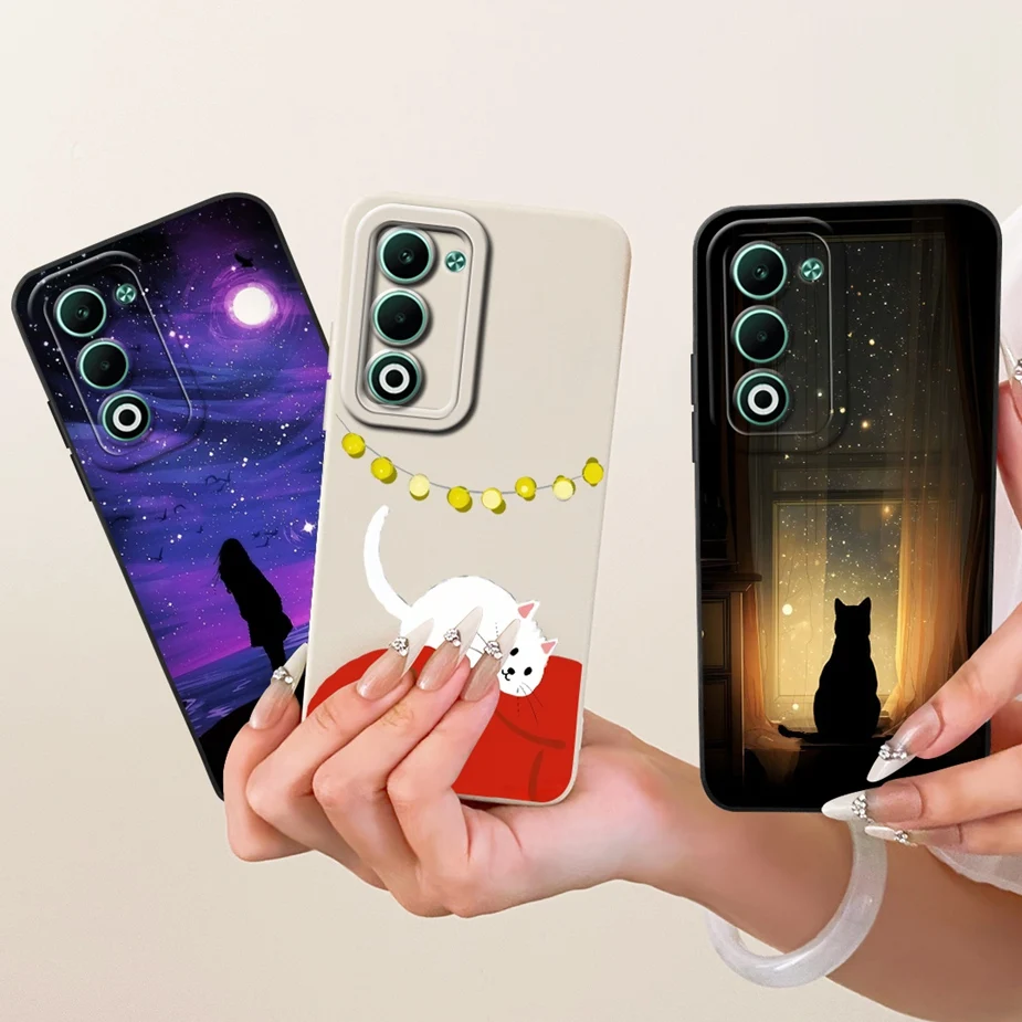 Para Oppo A5 5G funda CPH2735 Linda funda de dibujos animados suave TPU mate funda de teléfono para Oppo A5 Pro A5Pro 5G CPH2695 OppoA5 bolsas Capa - imagen 3