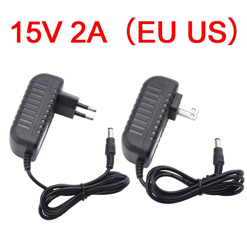 Adaptador de fuente de alimentación de 15V, 2A, 2000Ma, CA 100-240V a CC 15V, 2A, convertidor de cargador, conmutación de fuentes de alimentación para luz LED Q1
