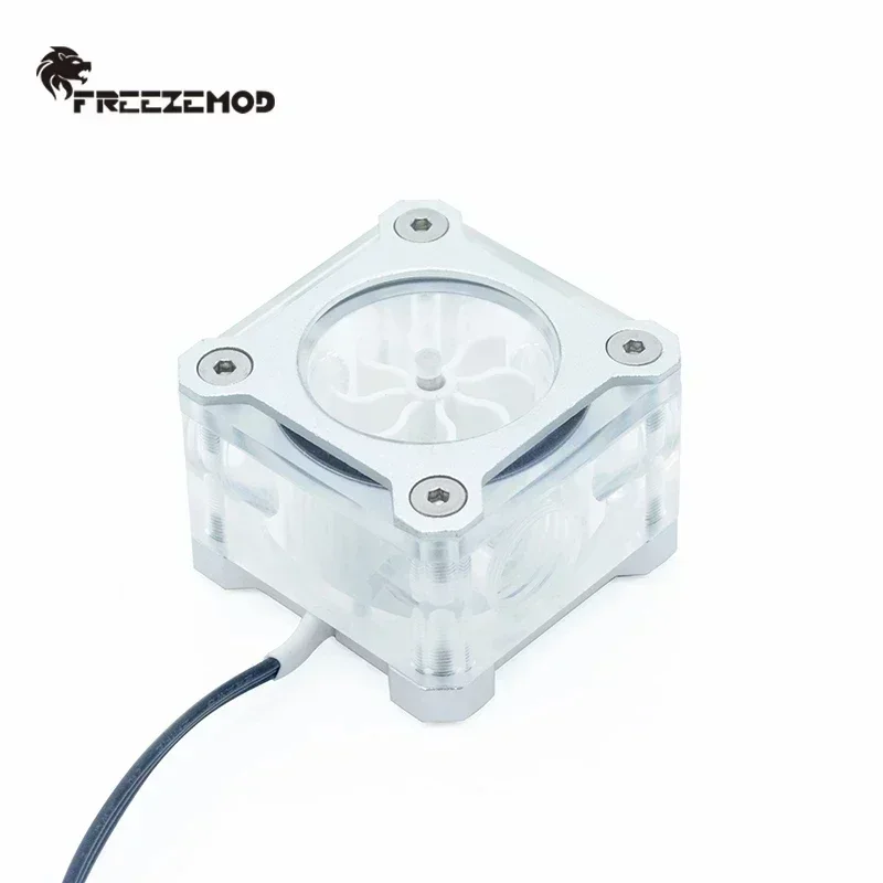 Monitor de caudalímetro de computadora, enfriador de agua con monitoreo de flujo, refrigeración por agua para PC, 5V, 3 pines, ARGB, negro, rojo, azul, plateado, LSJ-KJR - imagen 4