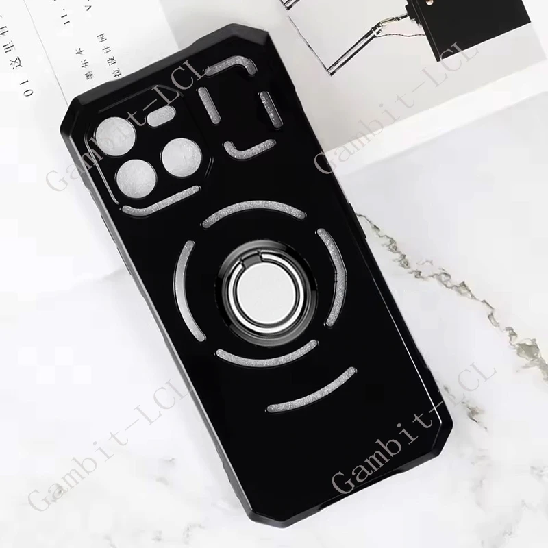 Para Doogee Blade GT 2024 BladeGT 6,72 "DoogeeBladeGT soporte de anillo trasero funda de teléfono suave TPU Original cubierta a prueba de golpes