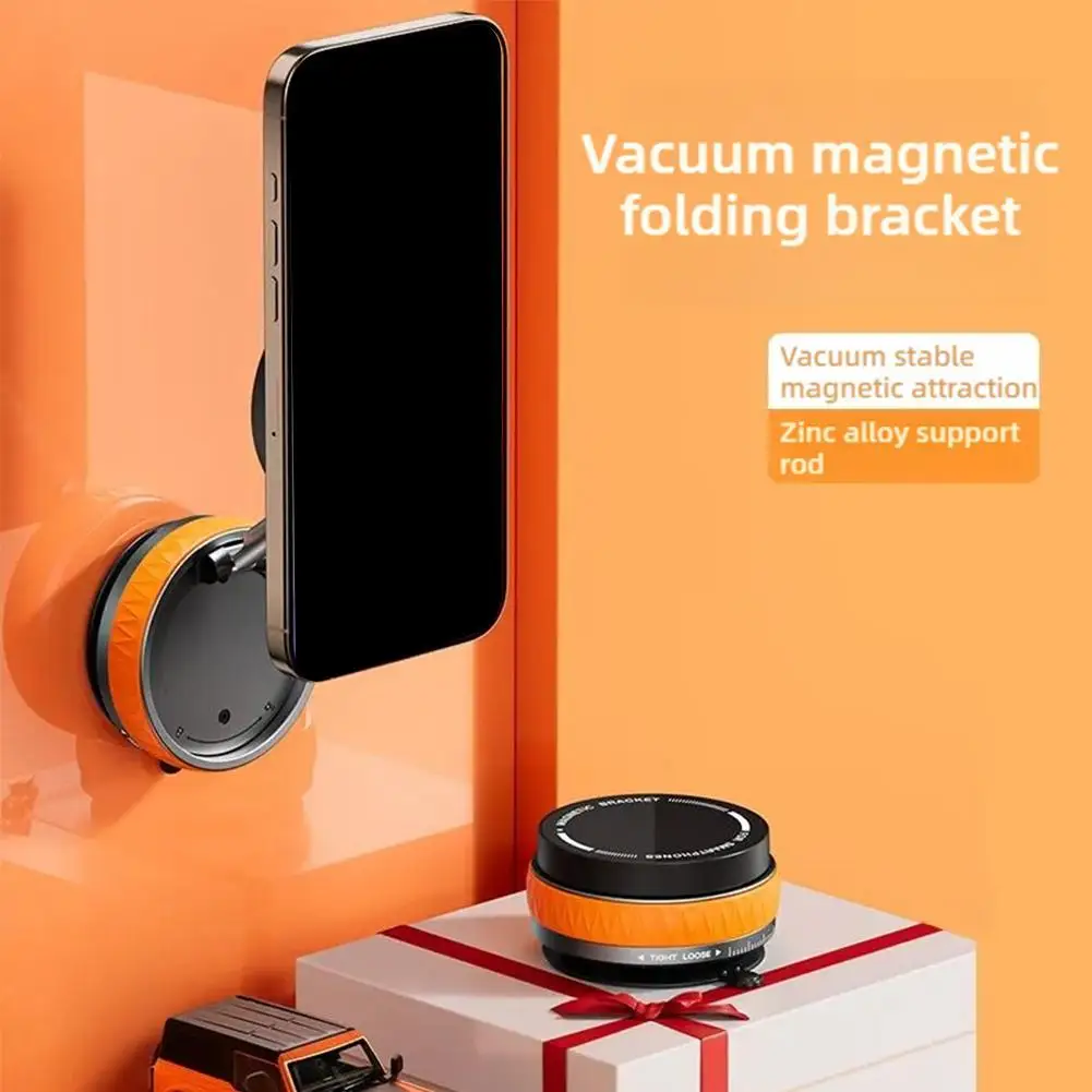 Ventosa magnética al vacío, soporte giratorio plegable, ventosa de doble cara para soporte giratorio Universal al vacío, soporte para teléfono móvil