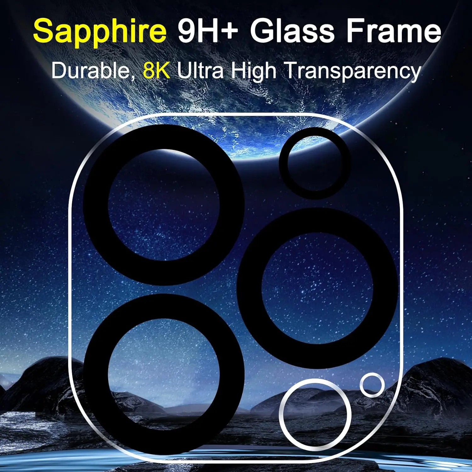 Cubierta protectora de lente de cámara para iPhone 15 Pro Max 14 Plus 13 Mini 12 11 15Pro 14Pro 13Pro 12Pro, accesorios de protección de teléfono - imagen 3