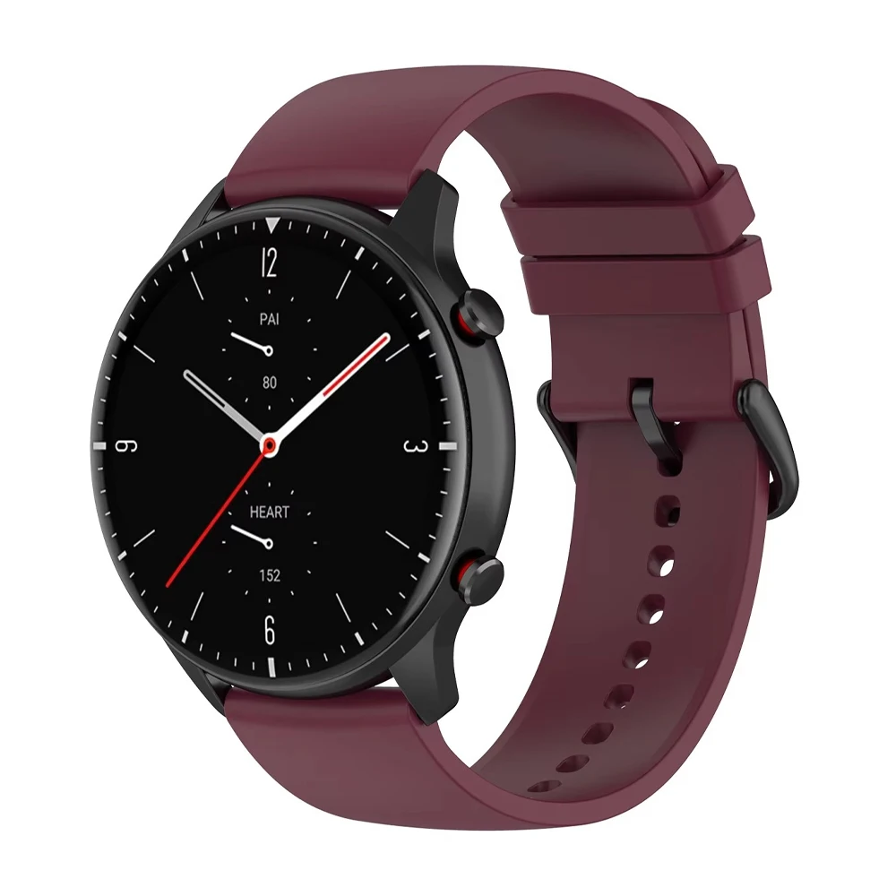 Correa de silicona de 22mm para Huami Amazfit GTR 4/3/2 GTR 47mm Pace Stratos 3 2 2S correa de reloj inteligente para Xiaomi Watch Color 2 S2 S1 S4 - imagen 4