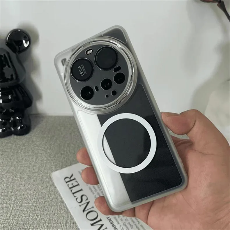 Funda magnética para Xiaomi 15 Ultra 14 13, funda MagSafe de silicona suave transparente para Xiaomi Mi 14 Ultra 15 13Ultra, carcasa protectora para cámara - imagen 4