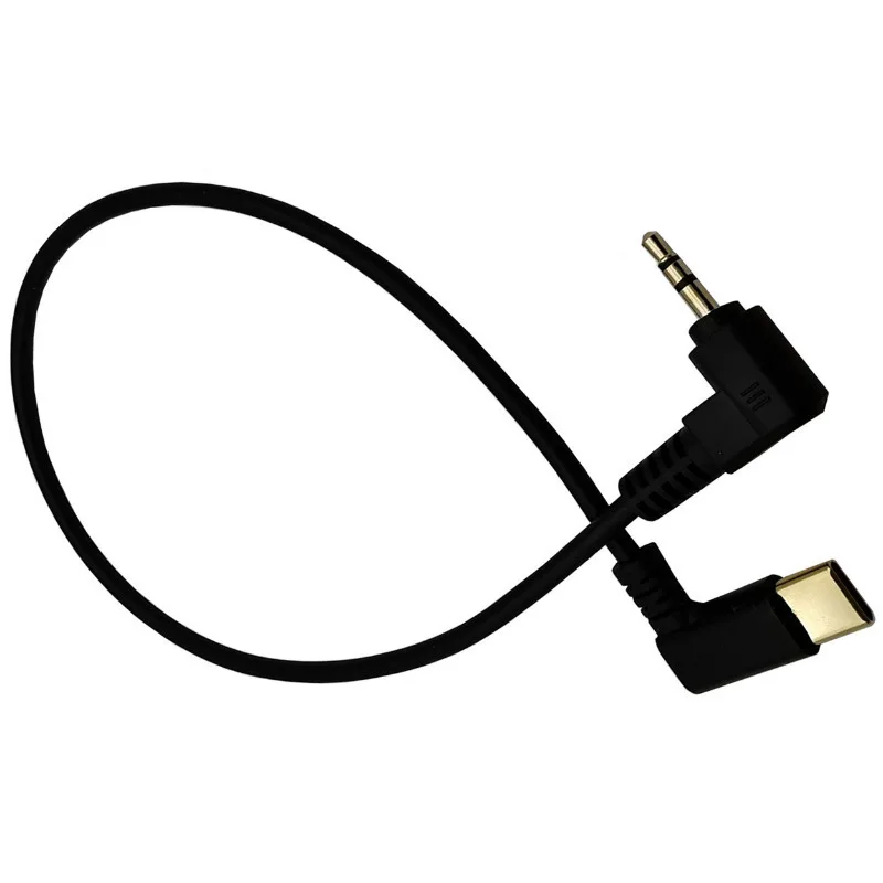 USB-C tipo c a 2,5mm/3,5mm macho cable de audio de codo chapado en oro para teléfono móvil altavoz auxiliar de coche, cable de conexión de auriculares 0,3 m - imagen 4
