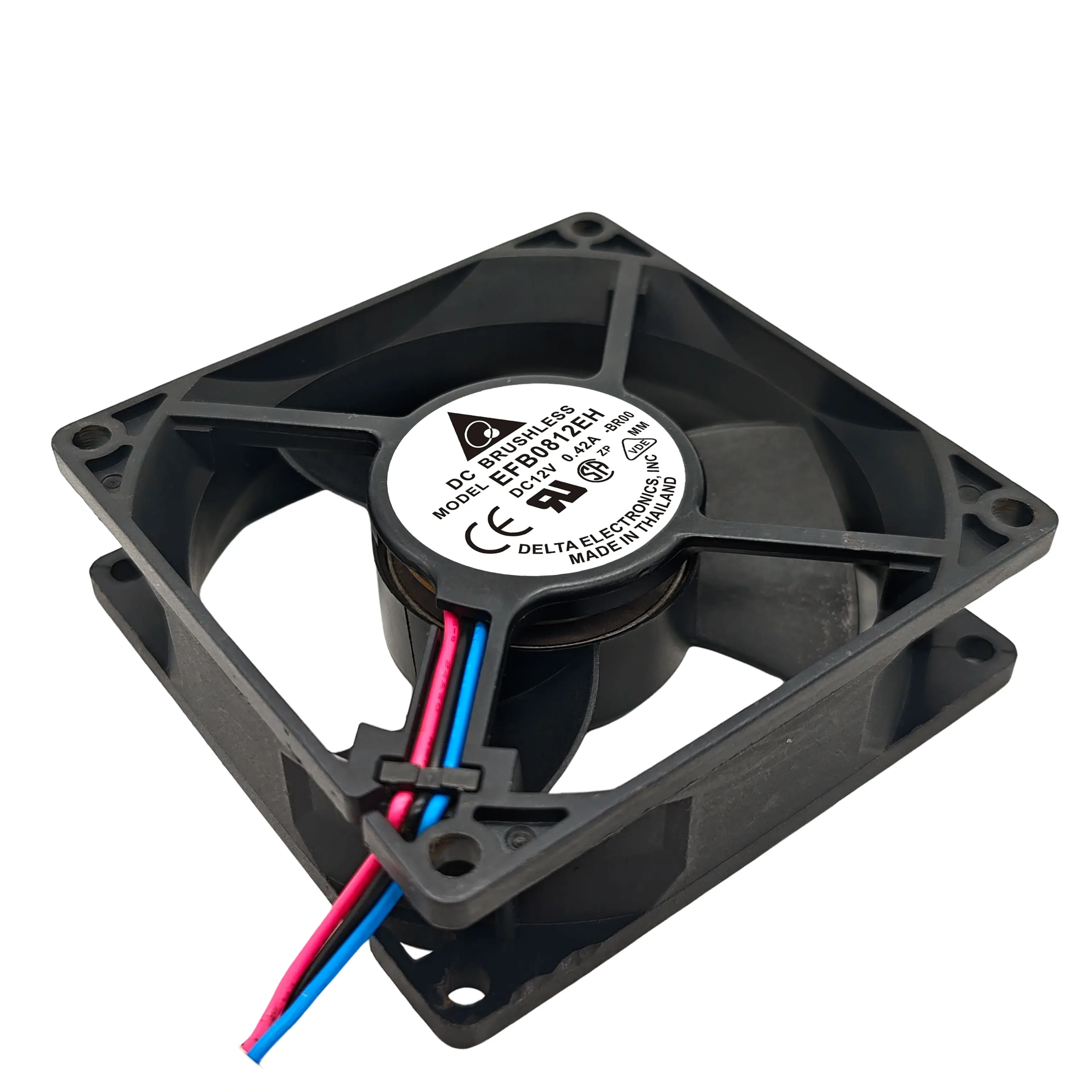 para ventilador inversor Delta EFB0812EH-BR00 de 12 V y 80 mm con alarma de puesto de 3 cables - imagen 3