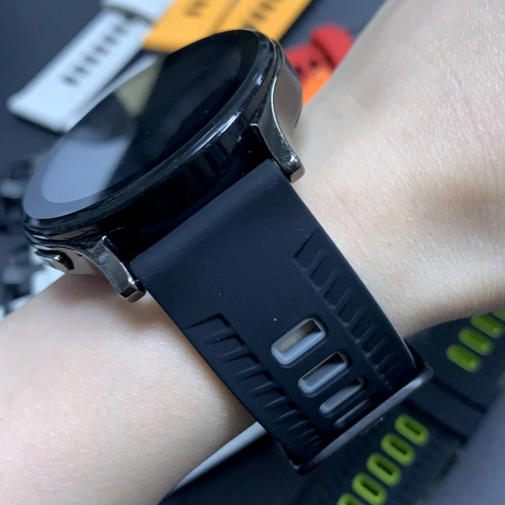 Correa suave de silicona de 22mm para Samsung Gear S3, pulsera deportiva clásica para Samsung Galaxy Watch3, pulseras de repuesto de 45mm y 46mm - imagen 5