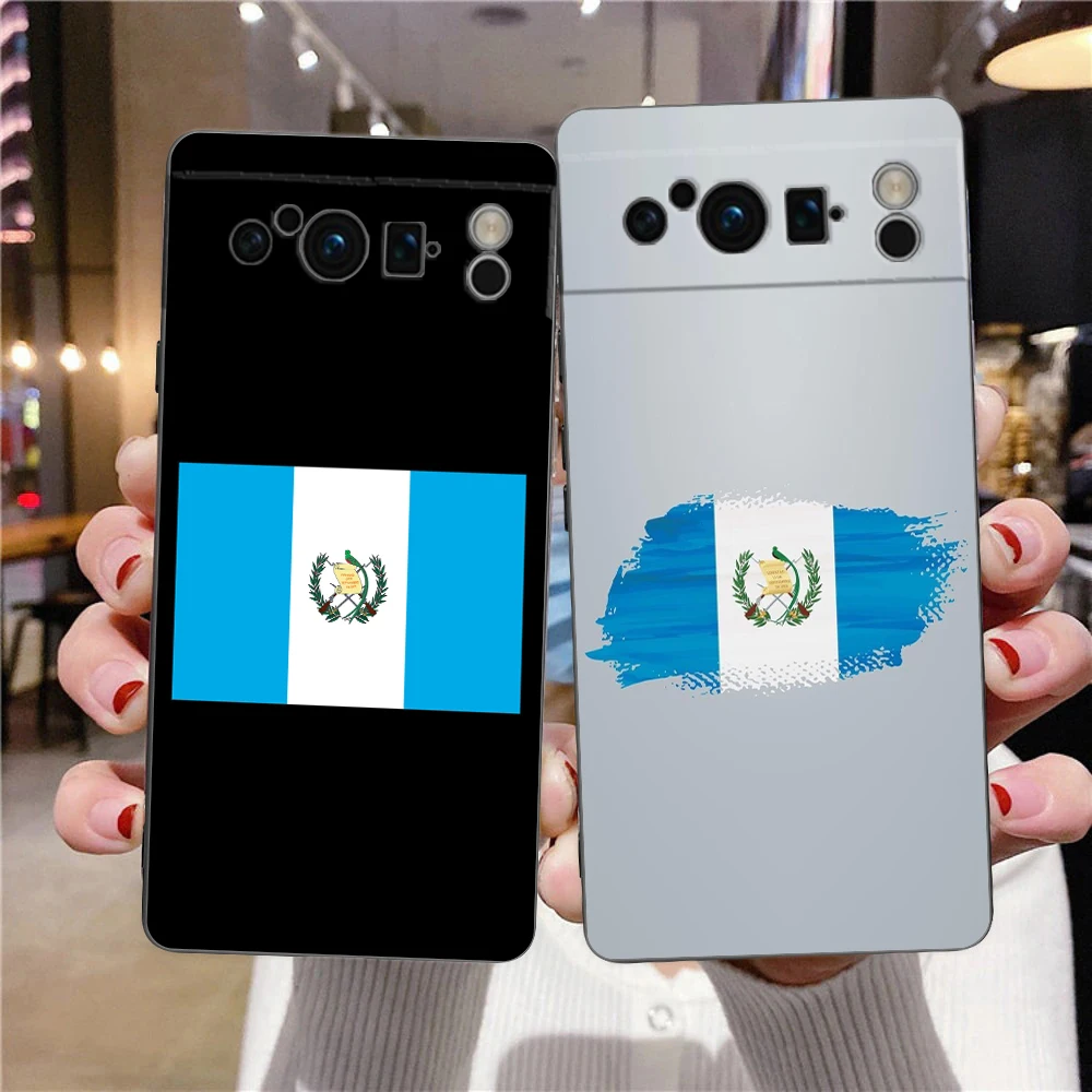 Para Google Pixel 10 Pro funda de teléfono Pixel 9 Pro XL TPU funda Pixel 8 Pro 9A 8A 7A 7 6A 6 Pro funda suave bandera de Guatemala - imagen 2