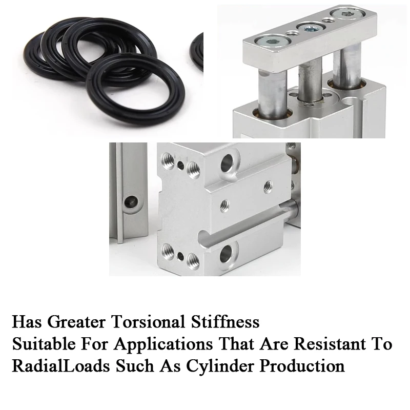 Cilindro de varilla guía en miniatura serie MGJ TCM MGJ6-5 MGJ6-10 MGJ6-15 MGJ10-5 MGJ10-10 MGJ10-15 MGJ10-20 - imagen 3