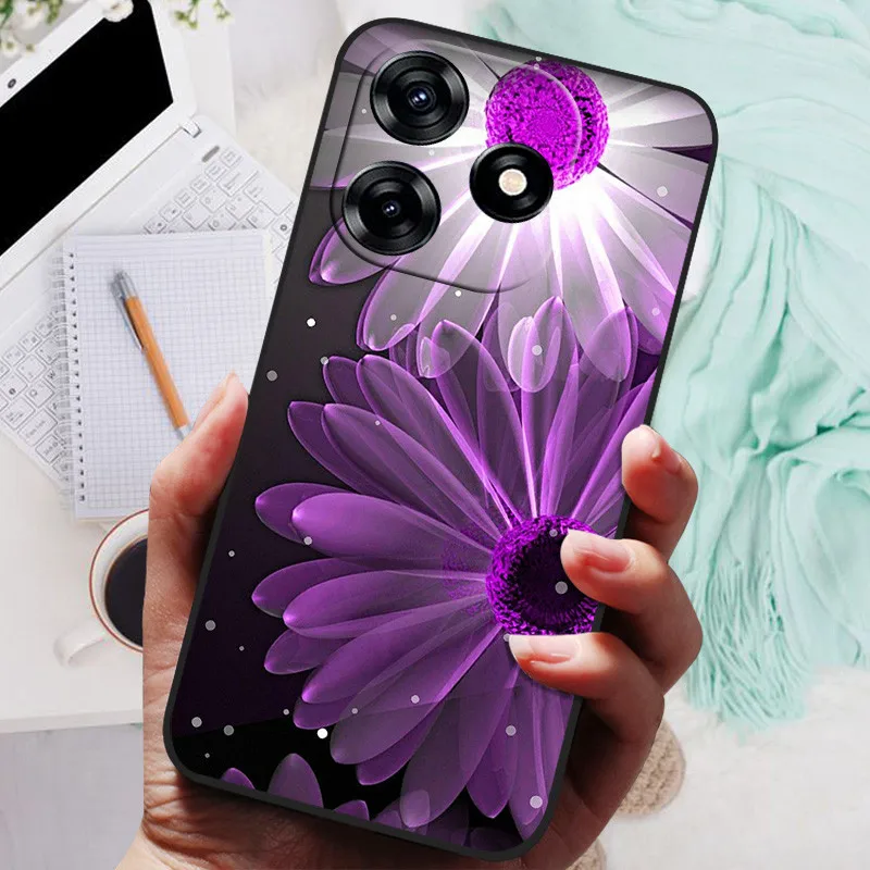 Para Tecno Spark 10 funda Spark10 4G silicona suave leones gato negro parachoques Coque para Tecno Spark 10C 10 C Spark10C bolsa protectora - imagen 2