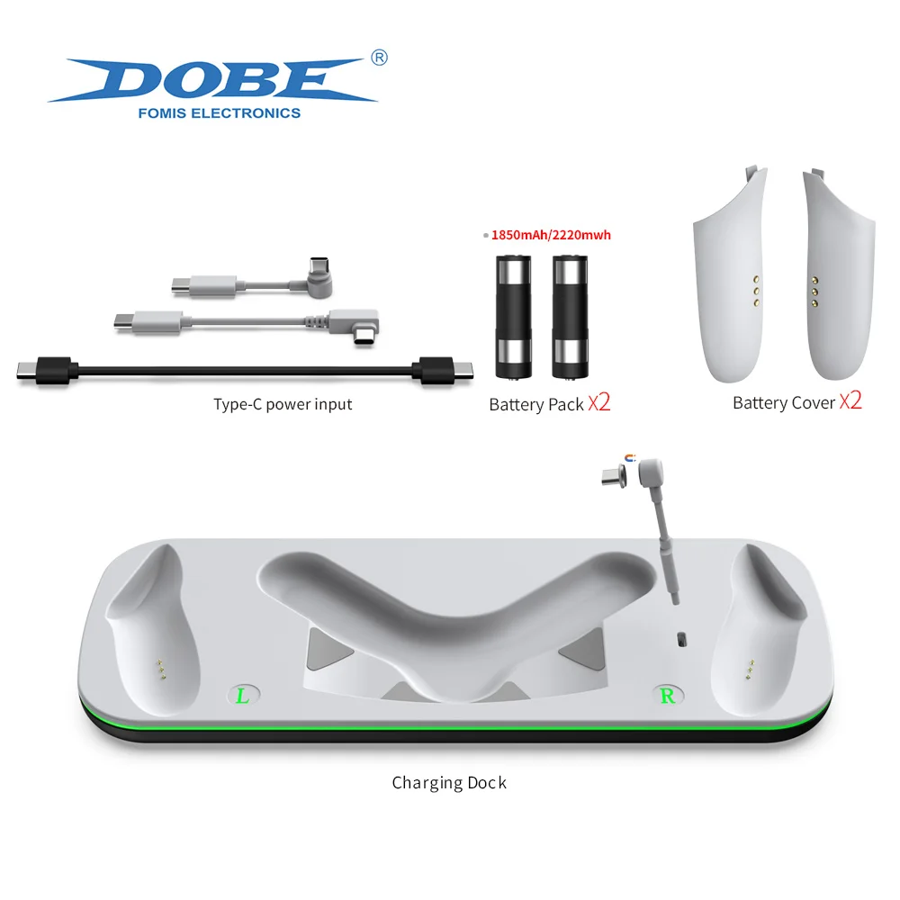 Base de carga rápida DOBE TY-3868 para OCULUS Q3/Q3S, compatible con manijas de cabezal VR, carga con Control de alta precisión - imagen 5