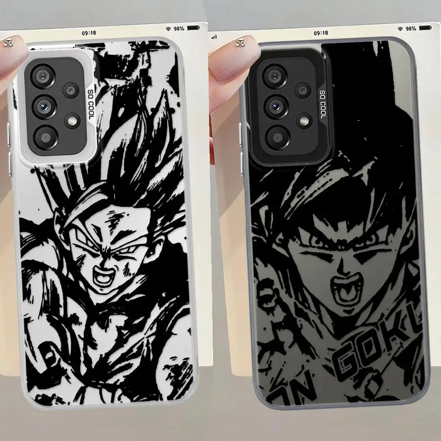 Funda para Samsung para Galaxy A23 A25 A24 A13 A22 A15 A12 A16 A34 A14 A32 carcasa blanda de dibujos animados Cool Anime