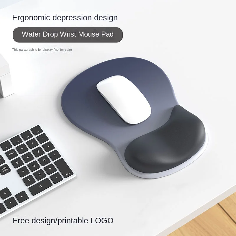 Alfombrilla para ratón, protector de muñeca, almohadilla de soporte para manos, soporte para muñeca grande para deportes de ordenador para hombres y mujeres, almohadilla para muñeca ergonómica