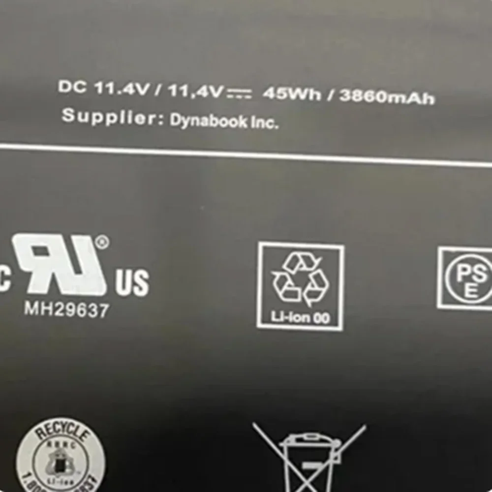 PA5344U-1BRS 11,4 V 45Wh 3860mAh batería PA5344U PA5344U1BRS para Toshiba Dynabook BJ65/FS batería del ordenador portátil - imagen 2