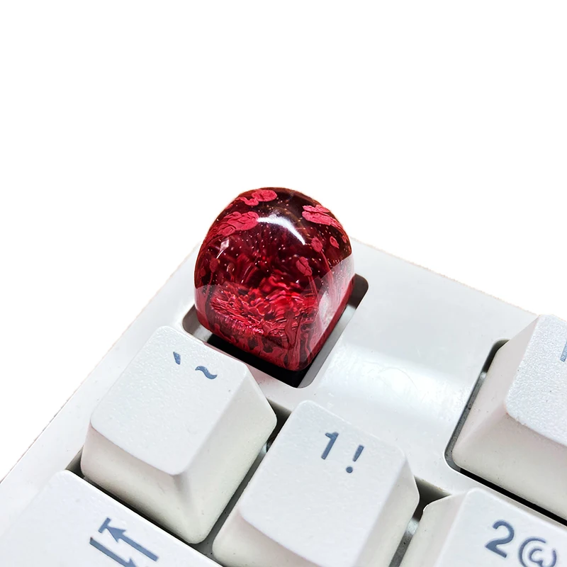 Teclas transparentes Halo teñido 1 Uds. Teclado mecánico tridimensional Dom de resina personalizado eje Mx creatividad - imagen 4