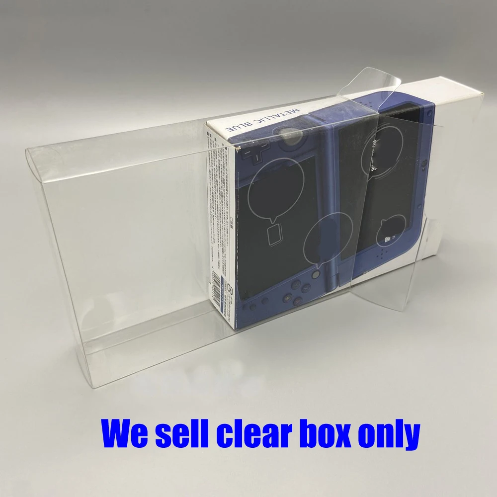 Cubierta transparente para consola de juegos NEW3DSXL LL versión US/JP, caja de exhibición de almacenamiento, Protector de plástico PET - imagen 3