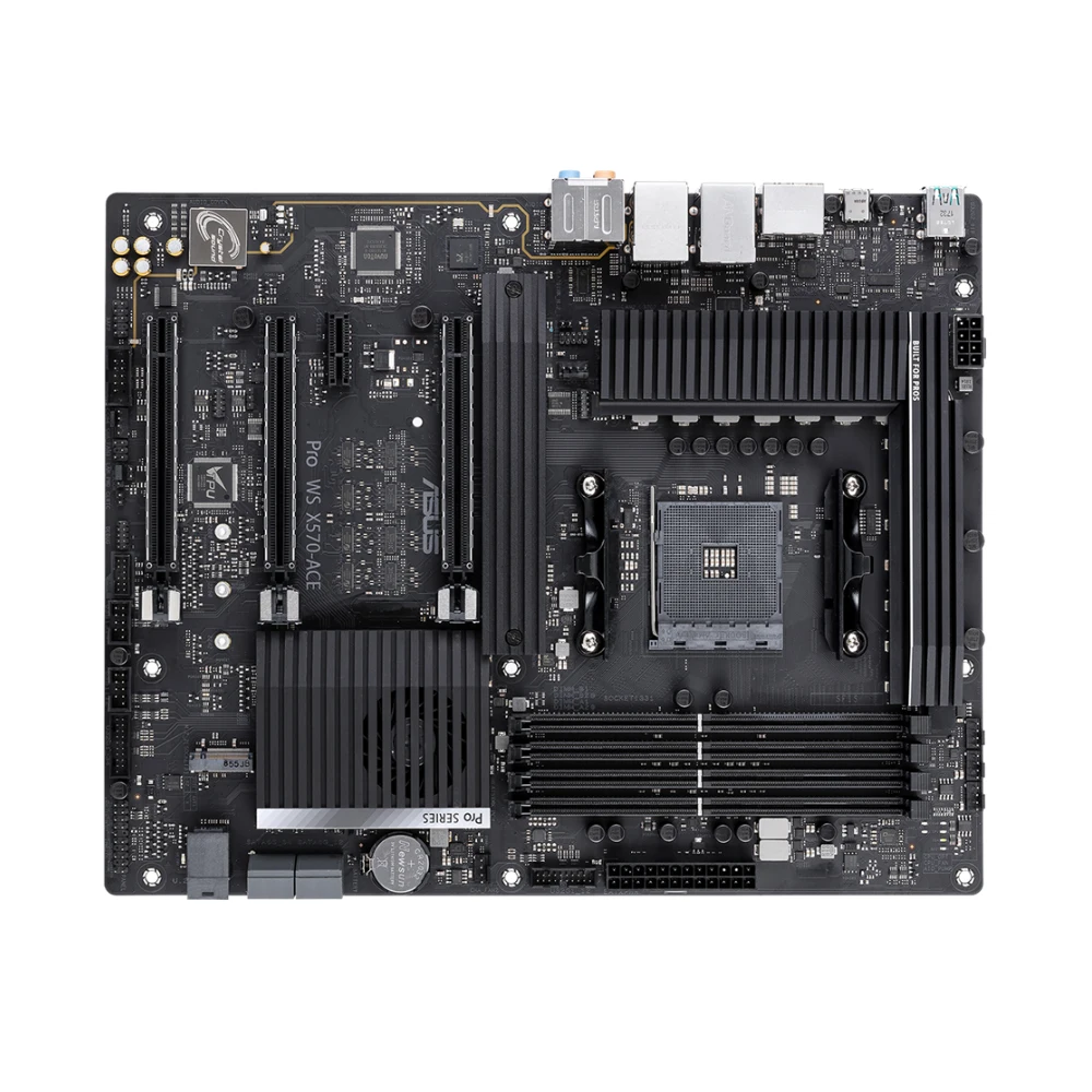Placa base ASUS Pro WS X570-ACE compatible con 5600G 5700X 5700X3D 5800x3D CPU 4xDDR4 M.2 NVME HDMI PCIe4.0 AMD X570 ATX AM4 - imagen 4