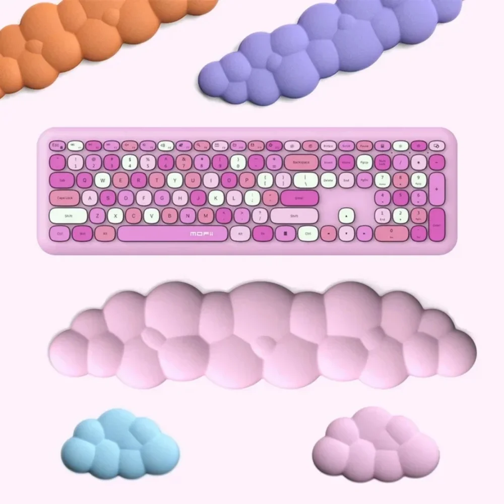 Almohadilla de reposamuñecas de nube, soporte ergonómico para muñeca de ratón para aliviar el dolor, cojín de reposamanos de silicona súper suave antideslizante para apagar - imagen 2