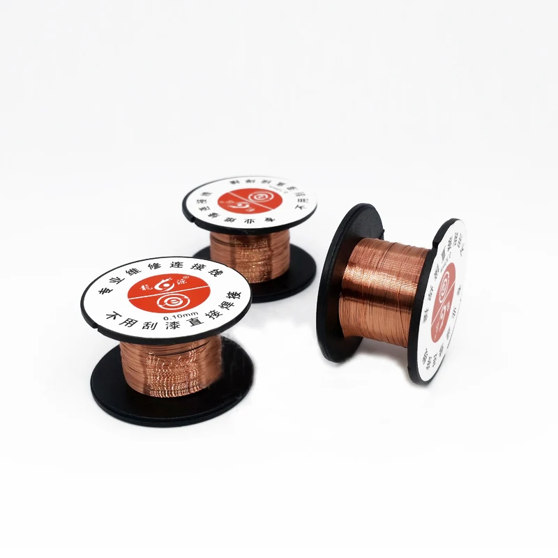 Cable de enlace PCB de 0,1mm, alambre de soldadura de cobre, línea de salto de mantenimiento, soldadura PCB, herramientas de reparación de ordenadores de teléfonos móviles - imagen 2