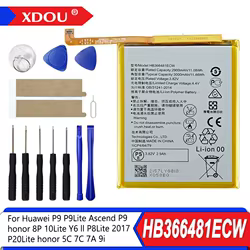 Nuevo HB366481ECW para Huawei p9 /p9 lite/ honor 8/ p10 lite/ y6 II/ p8 lite 2017/ p20 lite /honor 5C Ascend P9 batería de teléfono