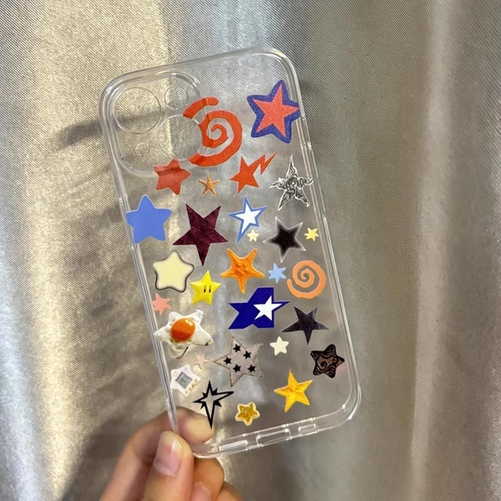 Funda de teléfono coreana con dibujos de gato travieso para Tecno Spark Go 30C 10 Camon 30 20 19 Pova 6 5 4 Pro itel S23 A70 4G 5G TPU transparente - imagen 2
