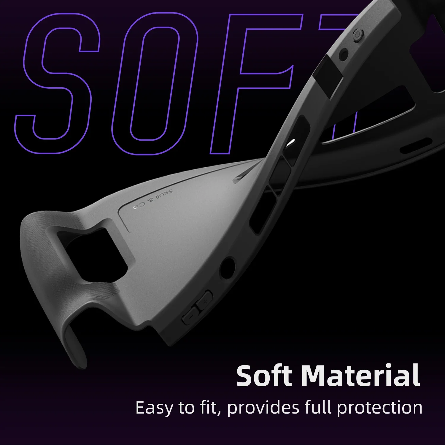 Skull & Co. GripCase Funda protectora SD Funda estable Material suave Bolsa de transporte para Steam OLED para Steam Deck EDC Case - imagen 2