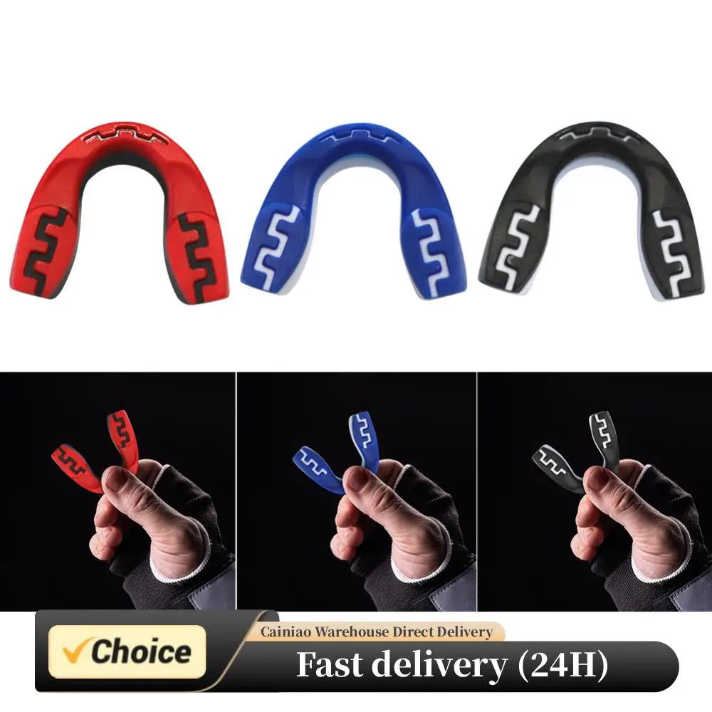 Protector dental de boxeo EVA, protector bucal ultrafino para baloncesto, protección contra impactos, efecto amortiguador para artes marciales de Lacrosse