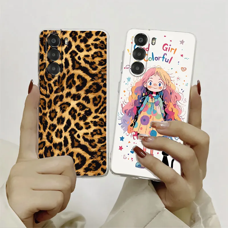 Funda de lujo para ZTE Nubia S 5G, funda transparente para ZTE Nubia S 5G, funda de teléfono de silicona suave transparente, gato, flor, mariposa, mármol - imagen 5