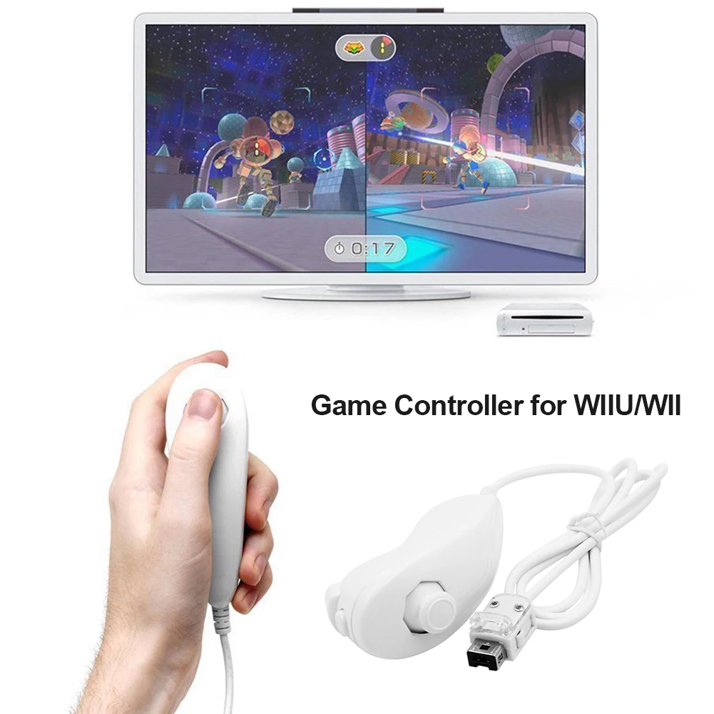 Controlador de juego con cable para Wii U, accesorios de Gamepad, reemplazo de Joystick para Nunchuk - imagen 4