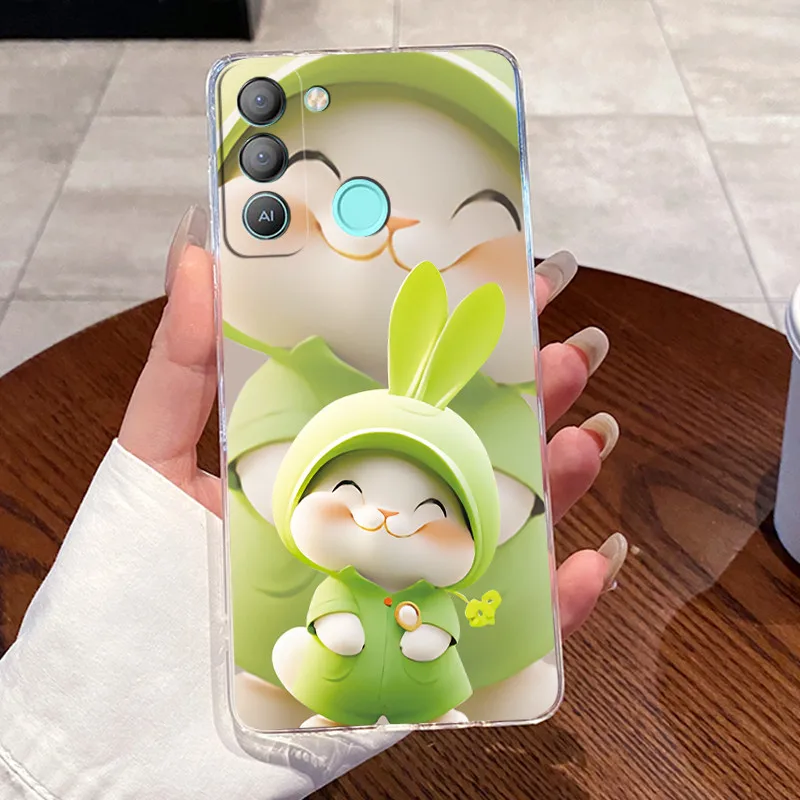Carcasa para Tecno Pop 5 LTE funda de teléfono BD4 BD4a BD4i dragón de lujo lindo fresco niños niñas silicona suave transparente TPU contraportada - imagen 3