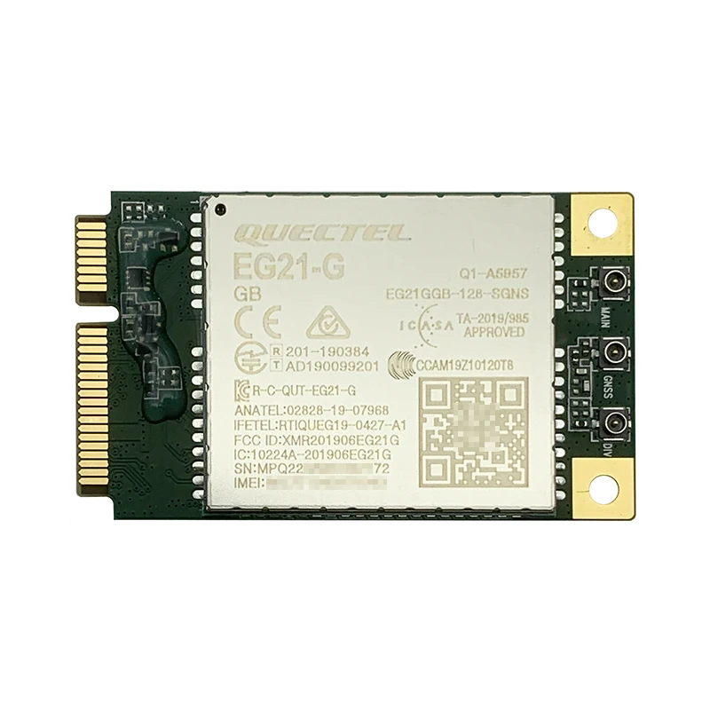 Quectel EG21-G Mini PCIe LTE categoría 1 módulo mundial LTE UMTS/HSPA GSM/GPRS/cubertura EDGE GPS GLONASS BeiDou Galileo QZSS - imagen 3