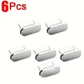 6pcs silver type c
