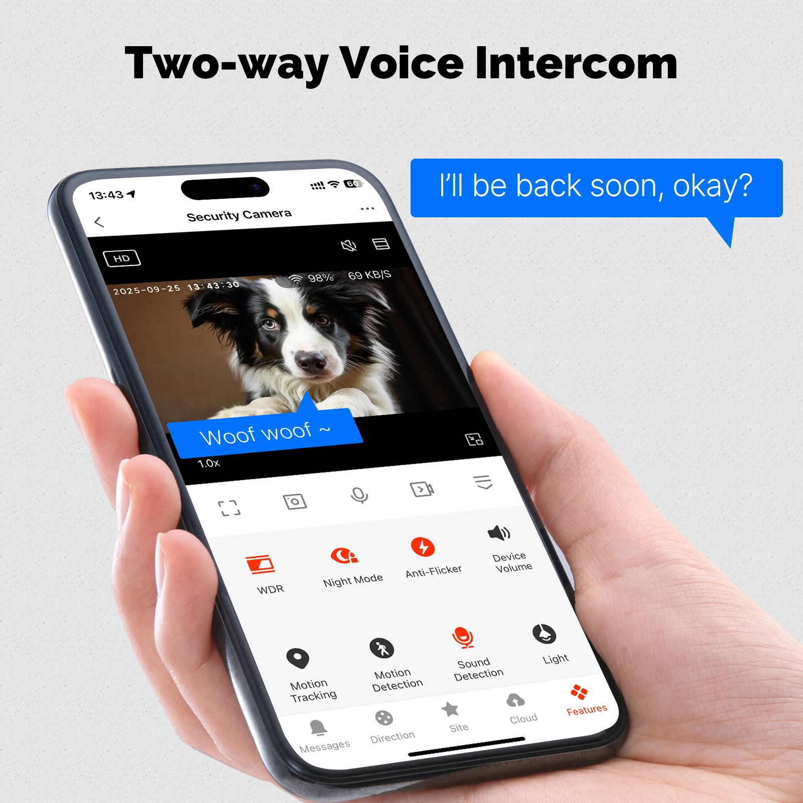 MOES Tuya WiFi Cámara Inteligente Interior 3MP HD Pan 360 ° Inclinación 180 ° La vigilancia del monitoreo del hogar funciona con Alexa Google Home - imagen 4