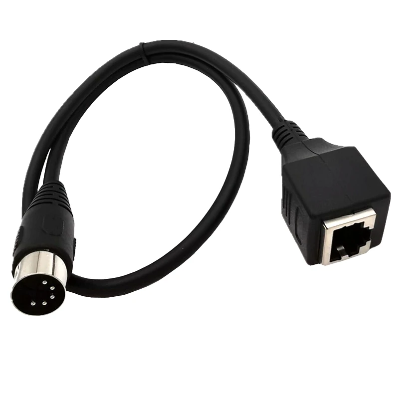 50cm grande DIN 5pin macho a hembra a RJ45 hembra 8p8c Cable de conexión de Audio MIDI a RJ45 Cable adaptador 50cm 100cm 150cm Cable - imagen 4