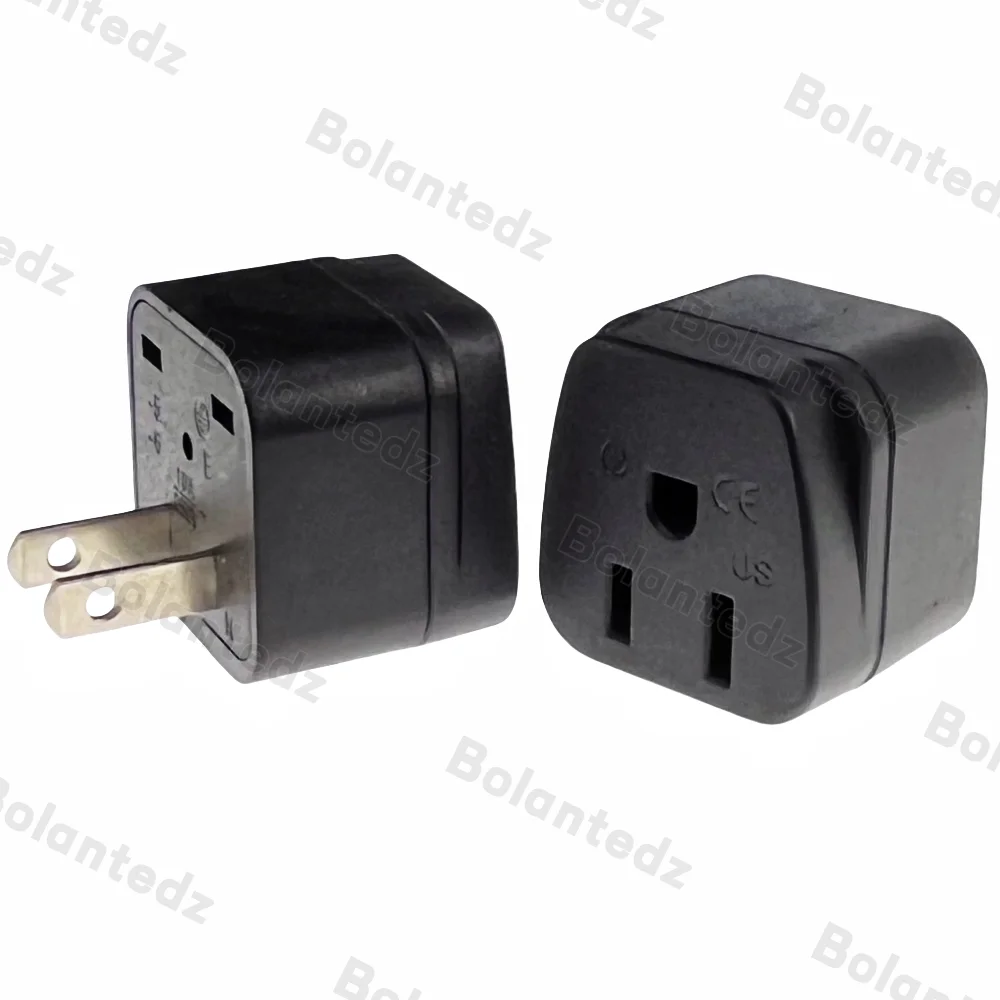1 Uds. Adaptador de viaje japonés Canadá Nema 5-15 adaptador de enchufe de EE. UU. a Japón convertidor de corriente de 3 pines a 2 pines - imagen 4