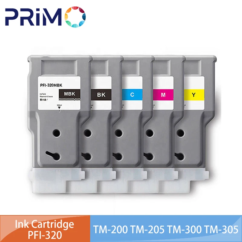 Cartucho de tinta PF-320 PF320 PFI 320 con tinta pigmentada de Chip 300ML para Canon TM200 TM205 TM300 TM305 TM 200 205 300 305