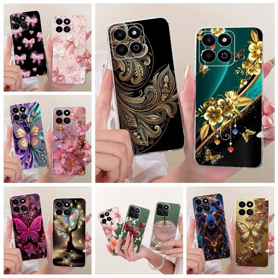 Para Honor Magic 7 Lite funda Magic7 Pro nueva funda pintada de lujo funda de teléfono de silicona suave para Honor Magic 7 Pro Magic7 Lite Shell