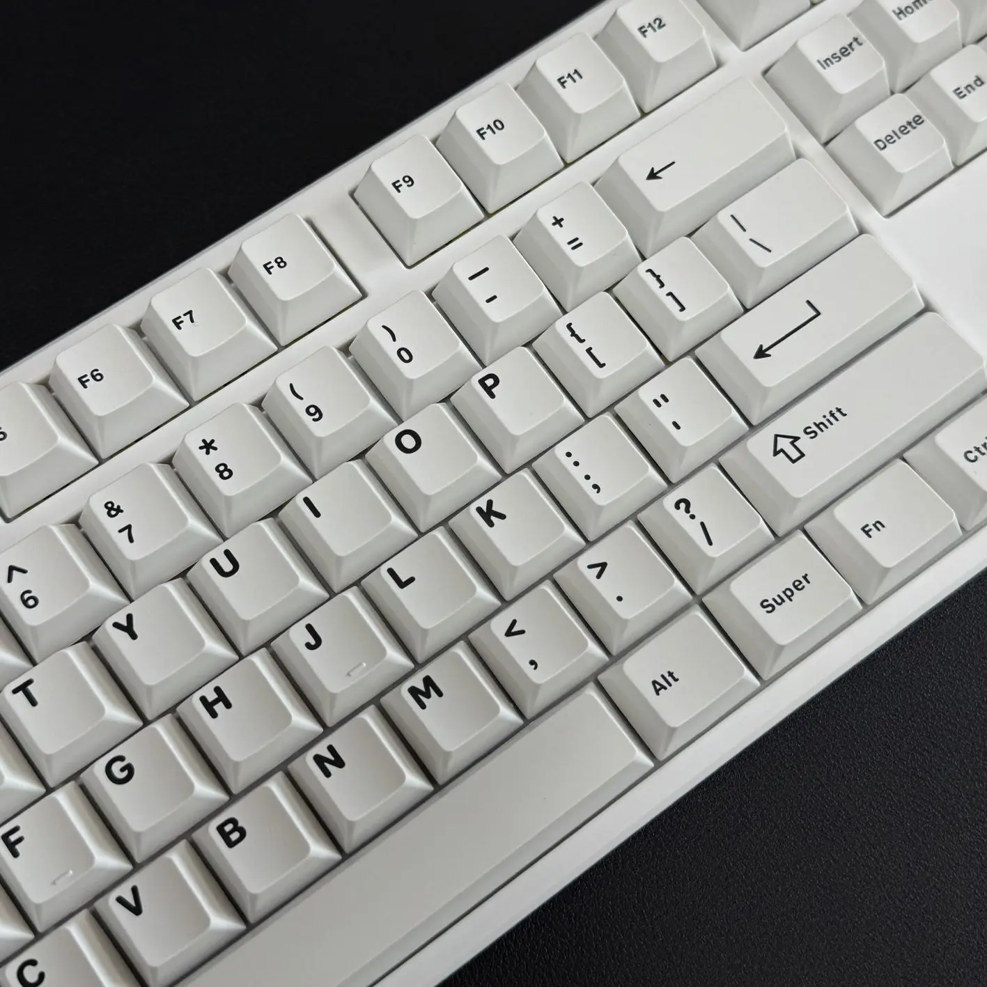 120 teclas estilo minimalista cereza perfil tapa de tecla blanco doble disparo PBT teclas para interruptores Cherry MX Teclado mecánico para jugar